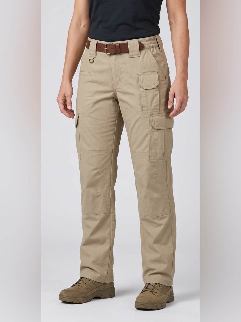 5.11 Tactical Original Women's Cargo Pants Size 10 Khaki Beige Cotton Canvas‎